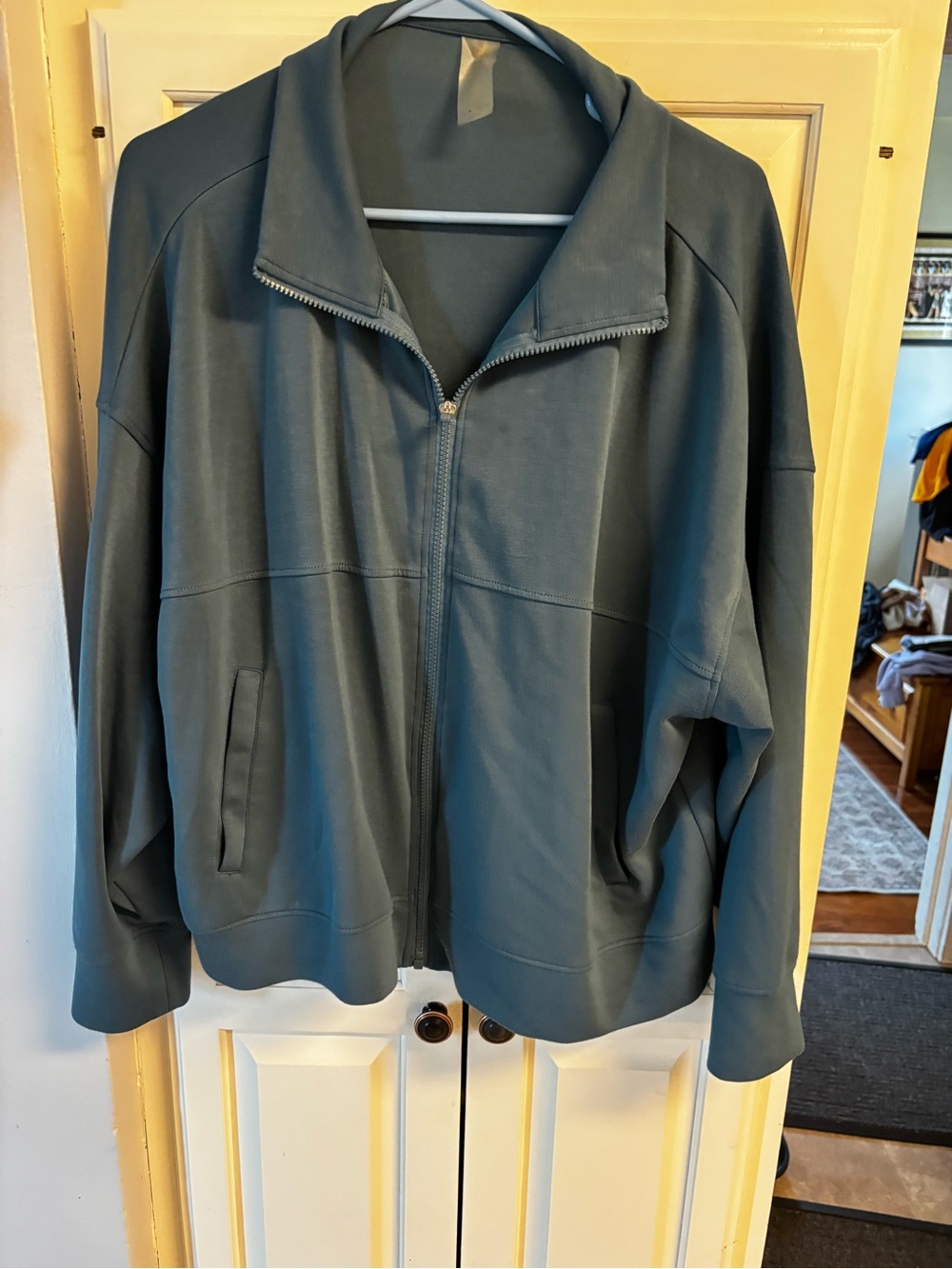 Women’s Yogalicious Zip-Front Jacket in Slate Blue
